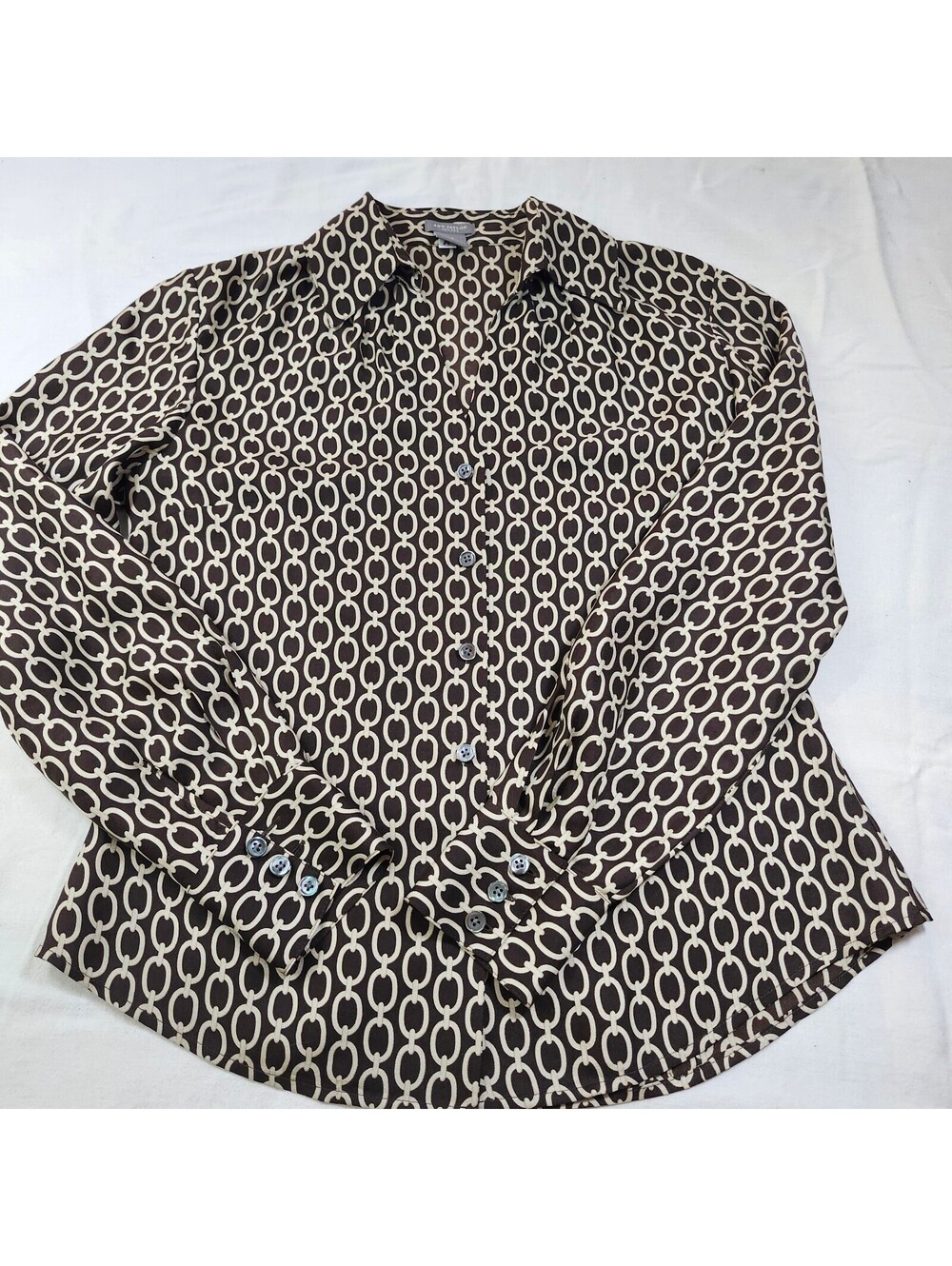 Ann Taylor Long Sleeve Silk Blouse